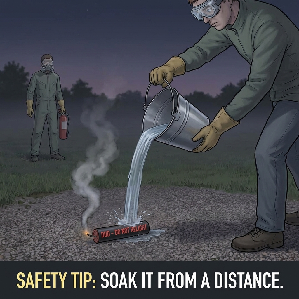 Handling 'Dud' Fireworks